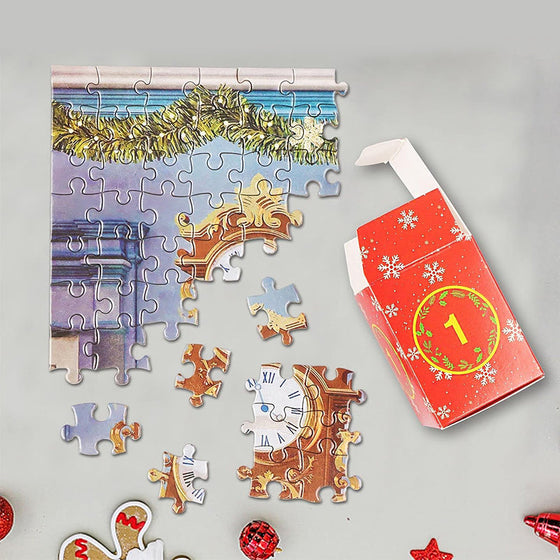24 Boxen Puzzle-Blindbox Rote Weihnachts-Blindbox