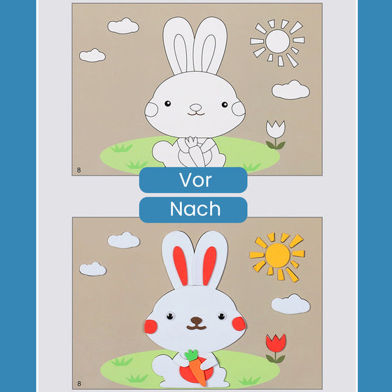 DIY Kinder Tier handgemachte Aufkleber