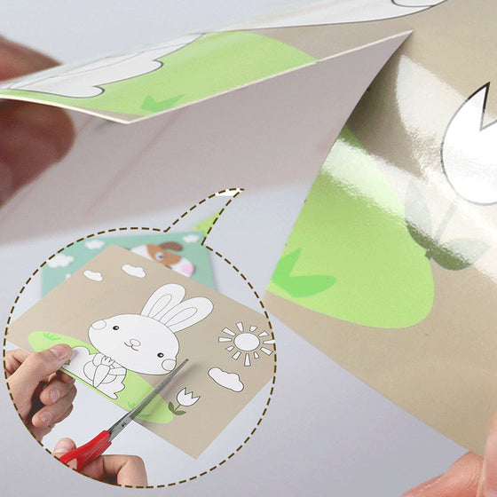 DIY Kinder Tier handgemachte Aufkleber