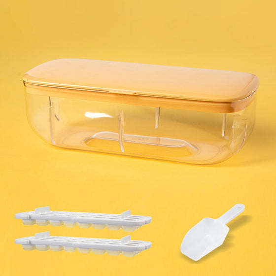 Drücken Sie den Eiswürfelbereiter