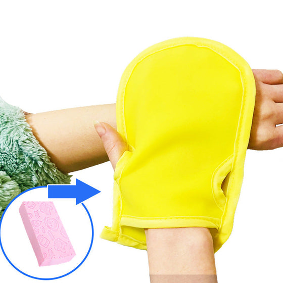 Weiche Duschhandschuhe
