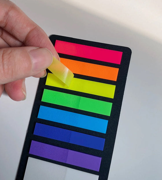 Fluoreszierende Klebezettel