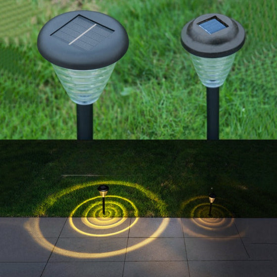 Wasserdichte Solar-Rasenlampen (2 Stück)