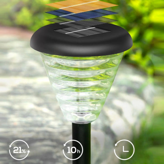 Wasserdichte Solar-Rasenlampen (2 Stück)