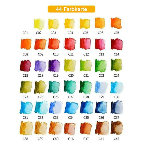 Feste Gouache-Pigmentpalette
