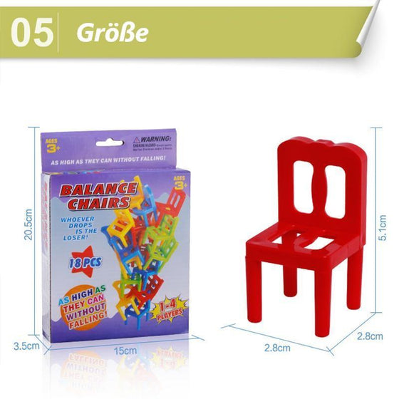 Weihnachts-Schnäppchen-Stühle zu stapelnendes Turmausgleichsspiel