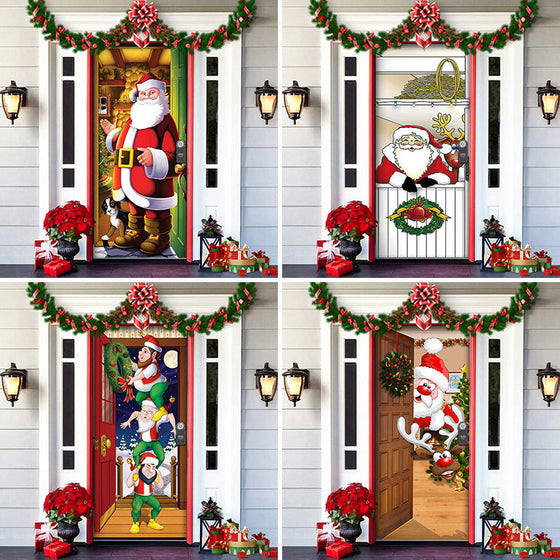 Vorweihnachtlicher Türdeckel-Ornament