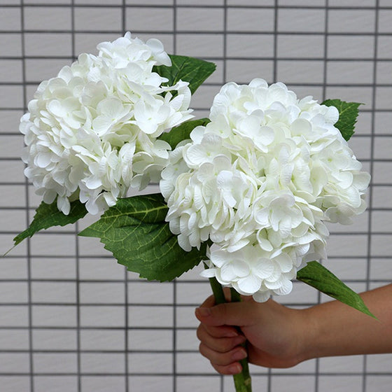 Künstliche Hortensienblumen im Freien💐