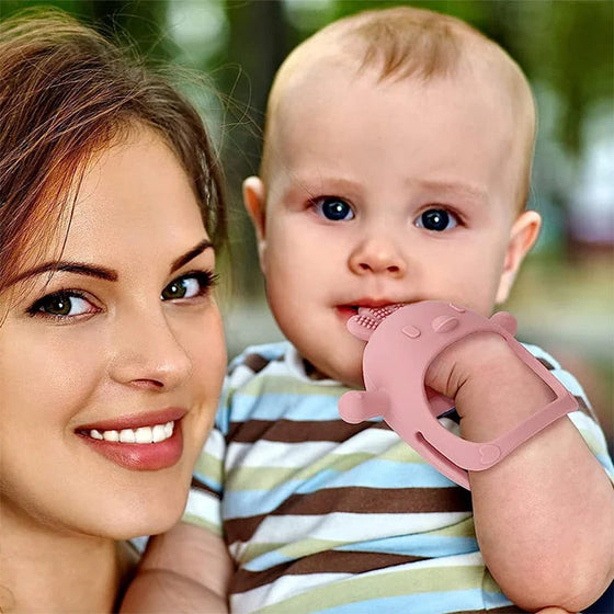 Baby-Silikon-Beißhandschuh