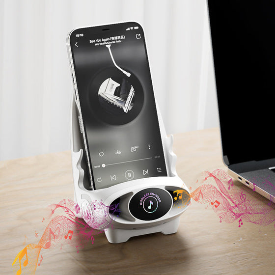 Mini-Stuhl, kabelloses Schnellladegerät, multifunktionaler Telefonhalter