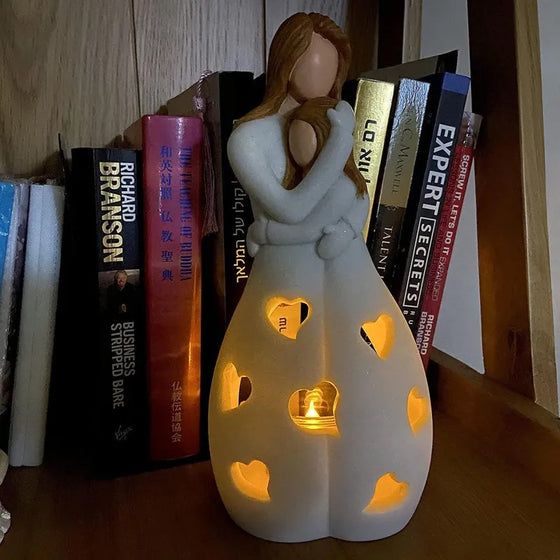 Muttertags-Menora-Statue mit LED