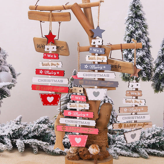 Weihnachtsbaum hängende Dekoration aus Holz