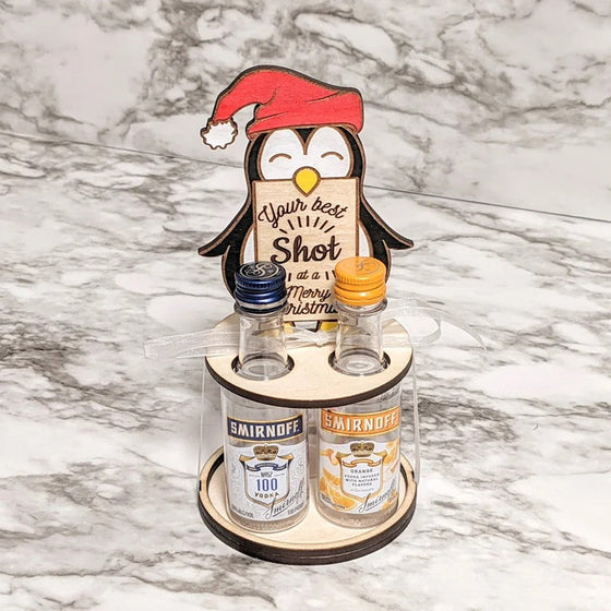 Weihnachts-Mini-Weinflaschenhalter