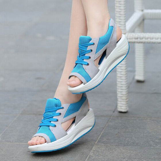 Sportliche Freizeitschuhe für Damen mit dicker Sohle