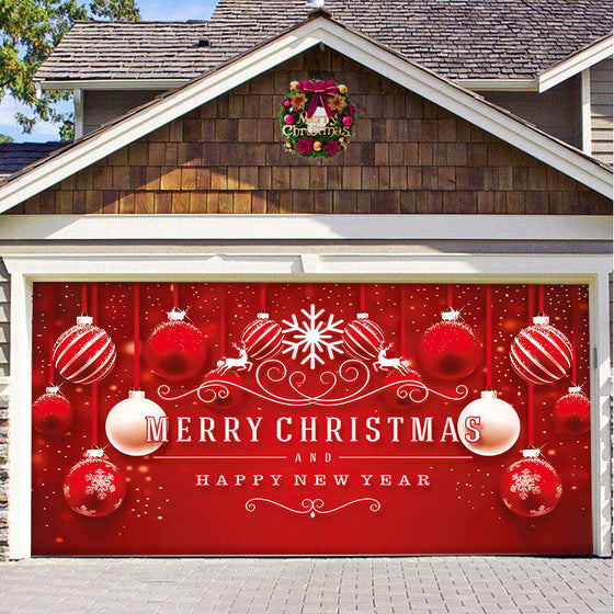🎅🏻Schnee Garagentor Fahne Ornament🎄