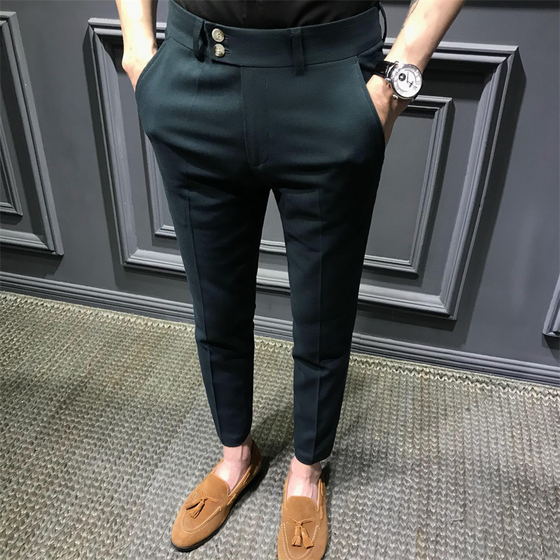 Solide Slim-Fit-Formalhose