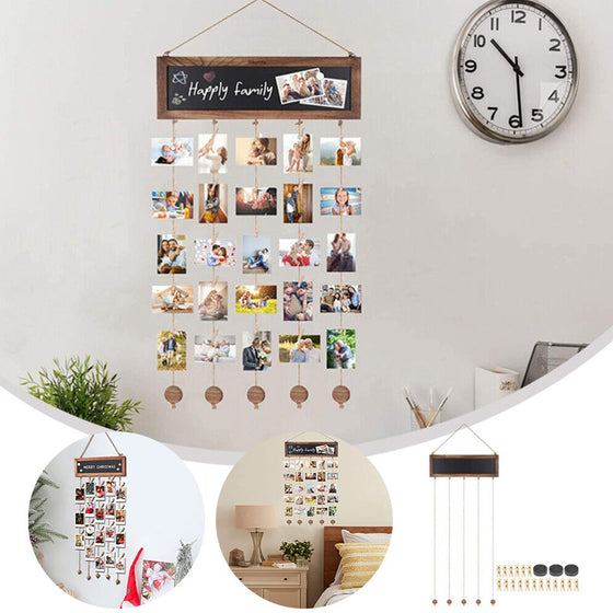Holzbilderrahmen Collage Wanddekoration