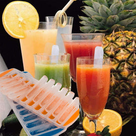 Langer zylindrischer Eiskasten