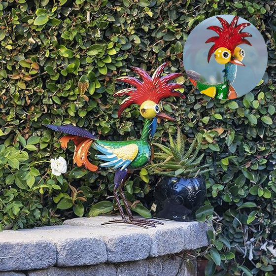 Lustige Gartenhahnstatue🐓