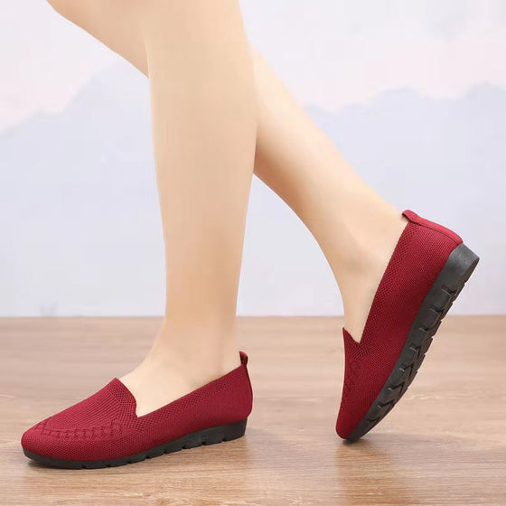 Damen-Mesh-Slip-On-Freizeitschuhe