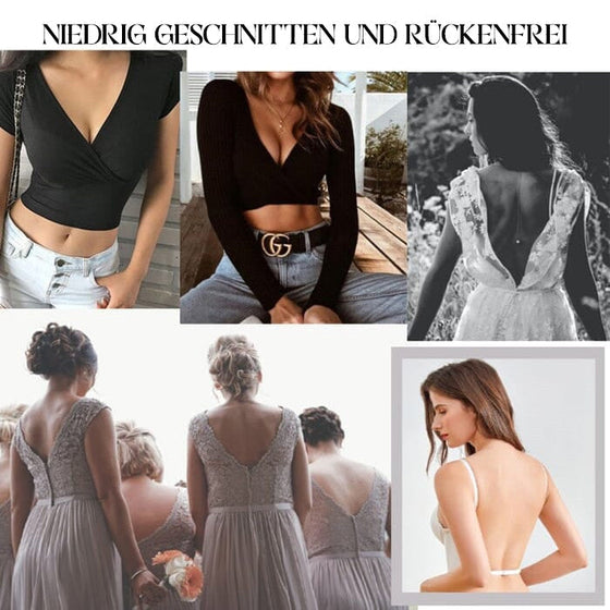 Rückenfreier Push-Up-BH mit tiefem U-Ausschnitt