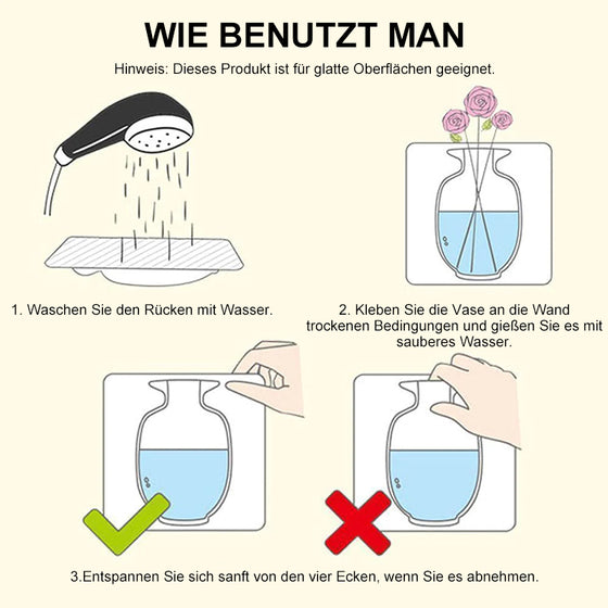 Magische Silikonvase