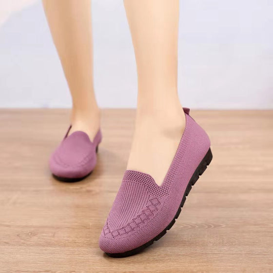 Damen-Mesh-Slip-On-Freizeitschuhe