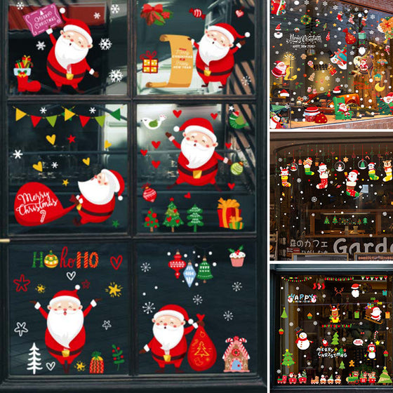 Weihnachtsfensteraufkleber