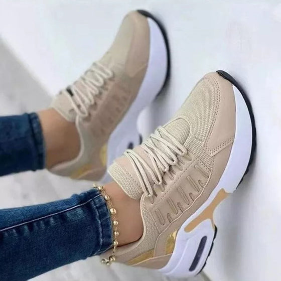 Mesh-Schnürschuhe für Damen