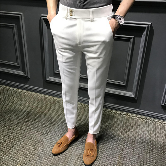 Solide Slim-Fit-Formalhose