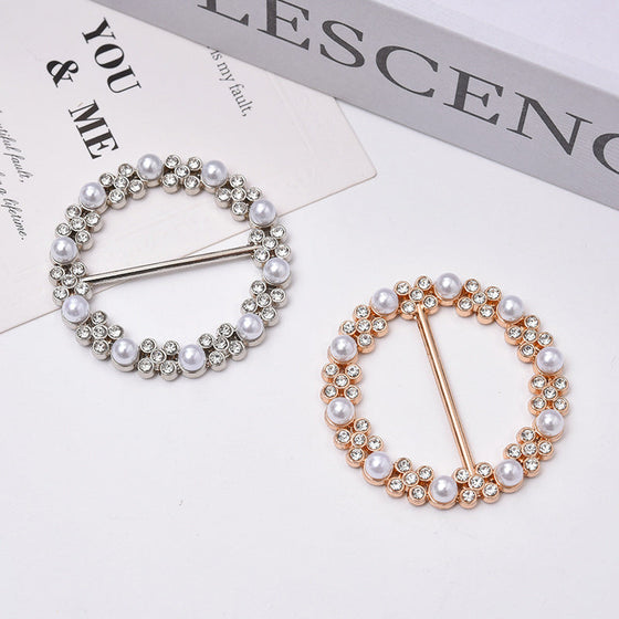 Klassische All-Match-Perlen-Strass-Schnallen