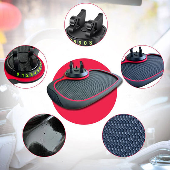 Anti-Rutsch-Matte fürs Auto mit Handyhalter