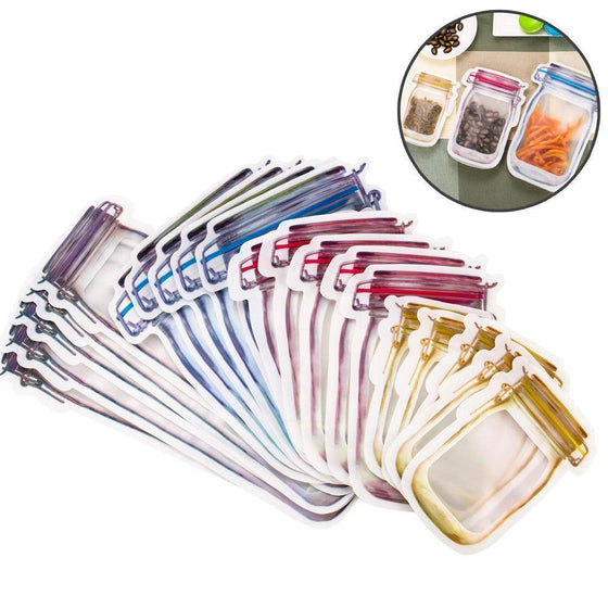 Jar-Reißverschlussbeutel, 5er-Set
