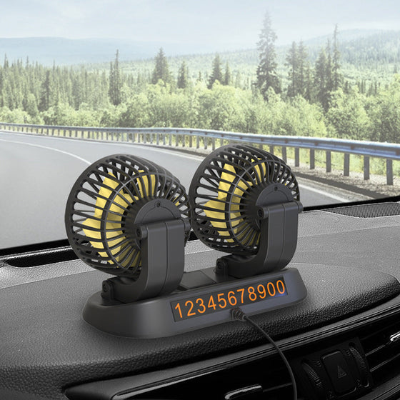 Doppelkopf-Auto-Kühlung Luftumwälzung Fan