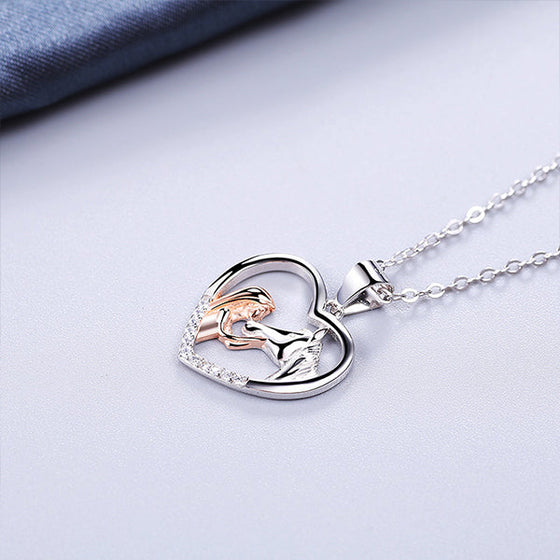 Mädchen und Pferd Halskette Kette