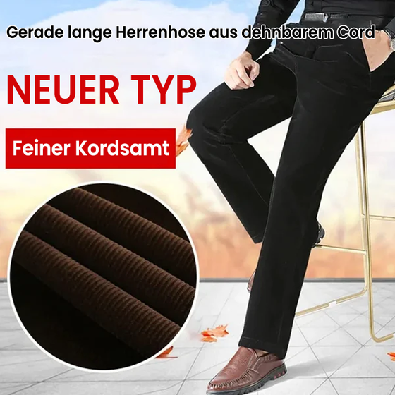 Jogginghose aus Cord mit geradem Bein