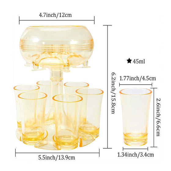 6 Schnapsglasspender und Halter