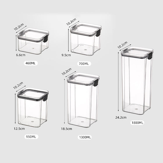 Luftdichtes Vorratsglas für die Küche