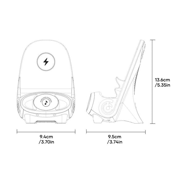 Mini-Stuhl, kabelloses Schnellladegerät, multifunktionaler Telefonhalter