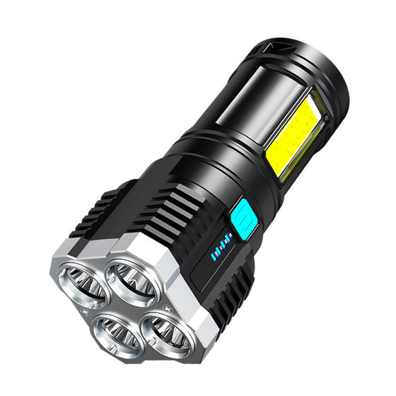 4 Lampenperlen LED Multifunktions starkem Licht Taschenlampe