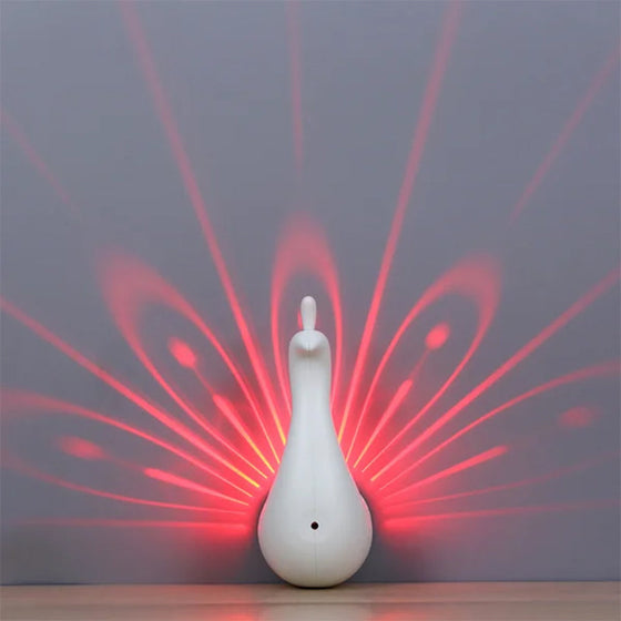 Peacock LED-Projektor-Wandleuchten für Schlafzimmer