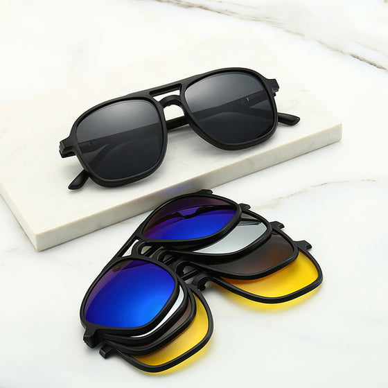 Magnetisch polarisierte 3-in-1-Sonnenbrille