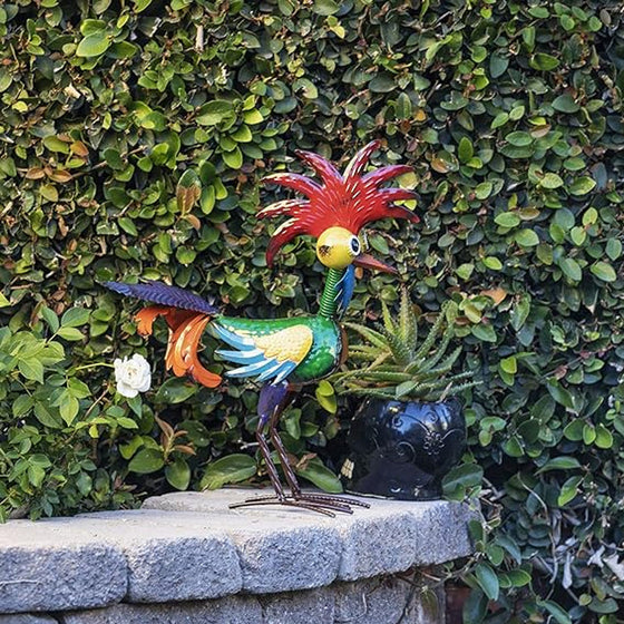 Lustige Gartenhahnstatue🐓