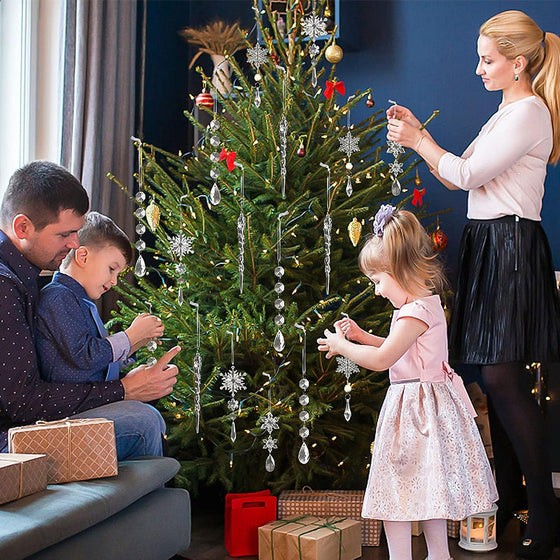 Kristall-Weihnachtsschneeflocken-Ornamente