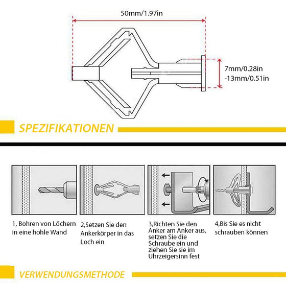 🔧Flugzeug-Ankerbolzen