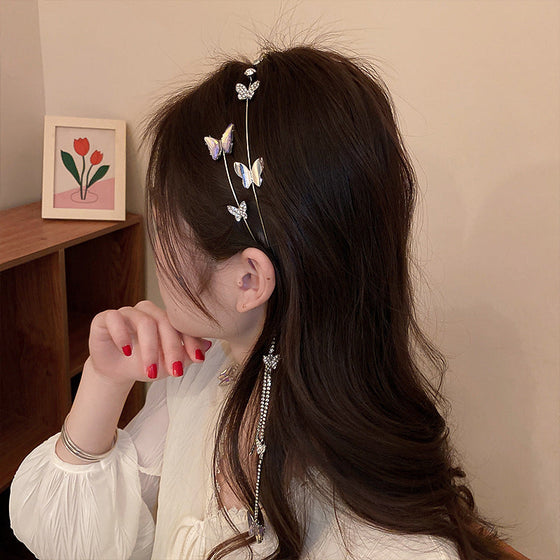 Schmetterling Quaste Haar Kristall Fee Haarband