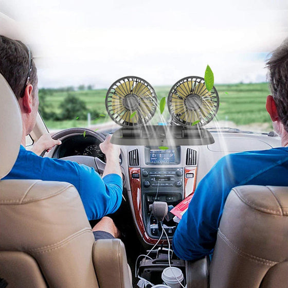 Doppelkopf-Auto-Kühlung Luftumwälzung Fan