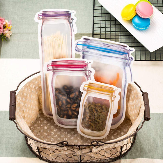 Jar-Reißverschlussbeutel, 5er-Set