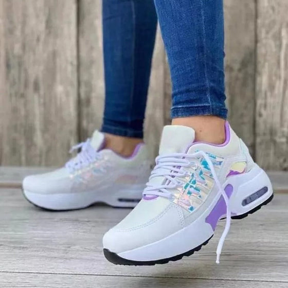 Mesh-Schnürschuhe für Damen