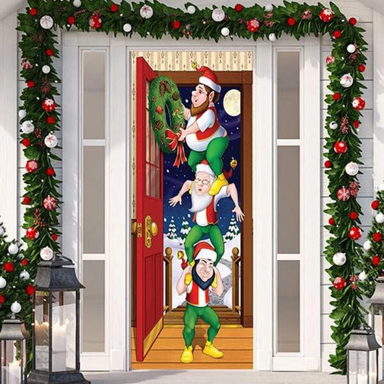 Vorweihnachtlicher Türdeckel-Ornament